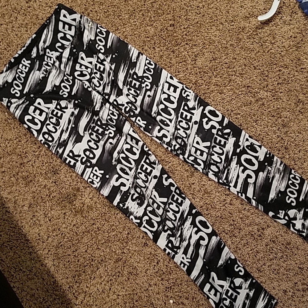 Girls Justice "Soccer" leggings size 14